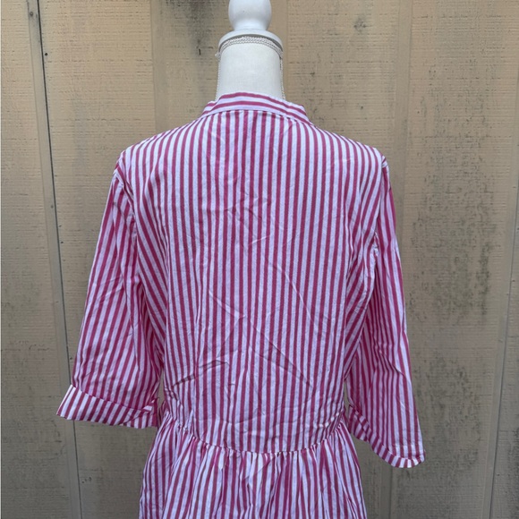 johnnie-O Pink and White Striped Tunic - Picture 4 of 8